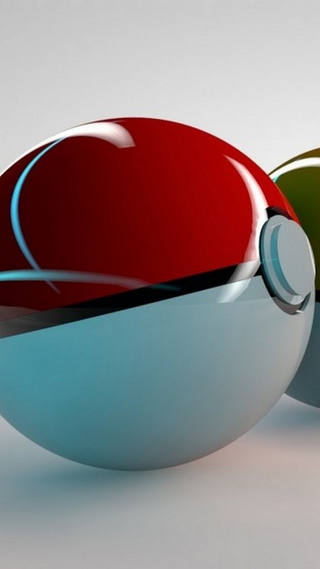 3D Pokemon Ball Wallpaper Android with HD resolution 1080x1920