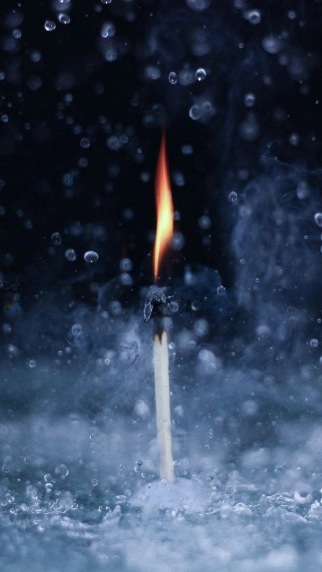 Fire in Water Wallpaper Android with HD resolution 1080x1920