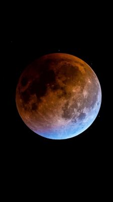 Super Blue Blood Moon Android Wallpaper