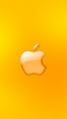 Apple Gold Logo For Android Wallpaper High Resolution 1080X1920