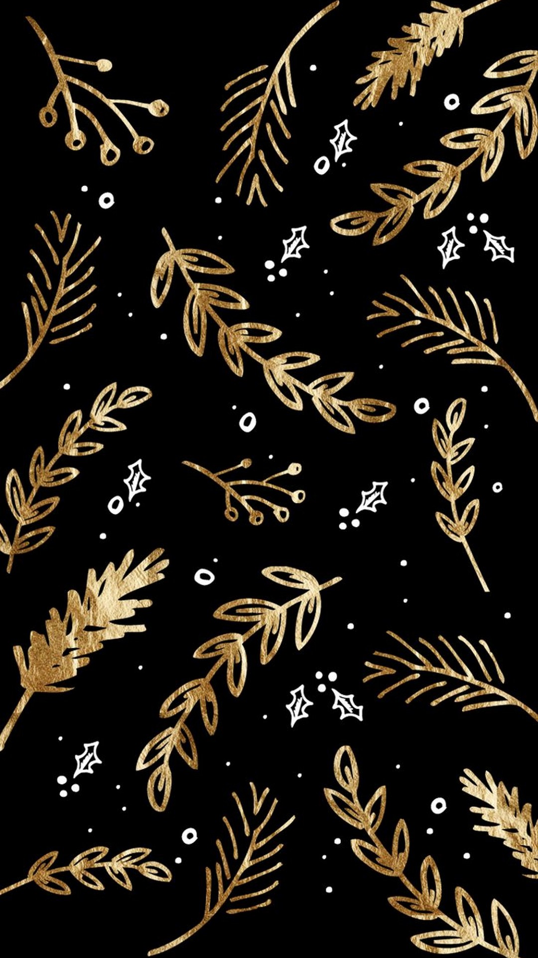 Gold and Black Android Wallpaper