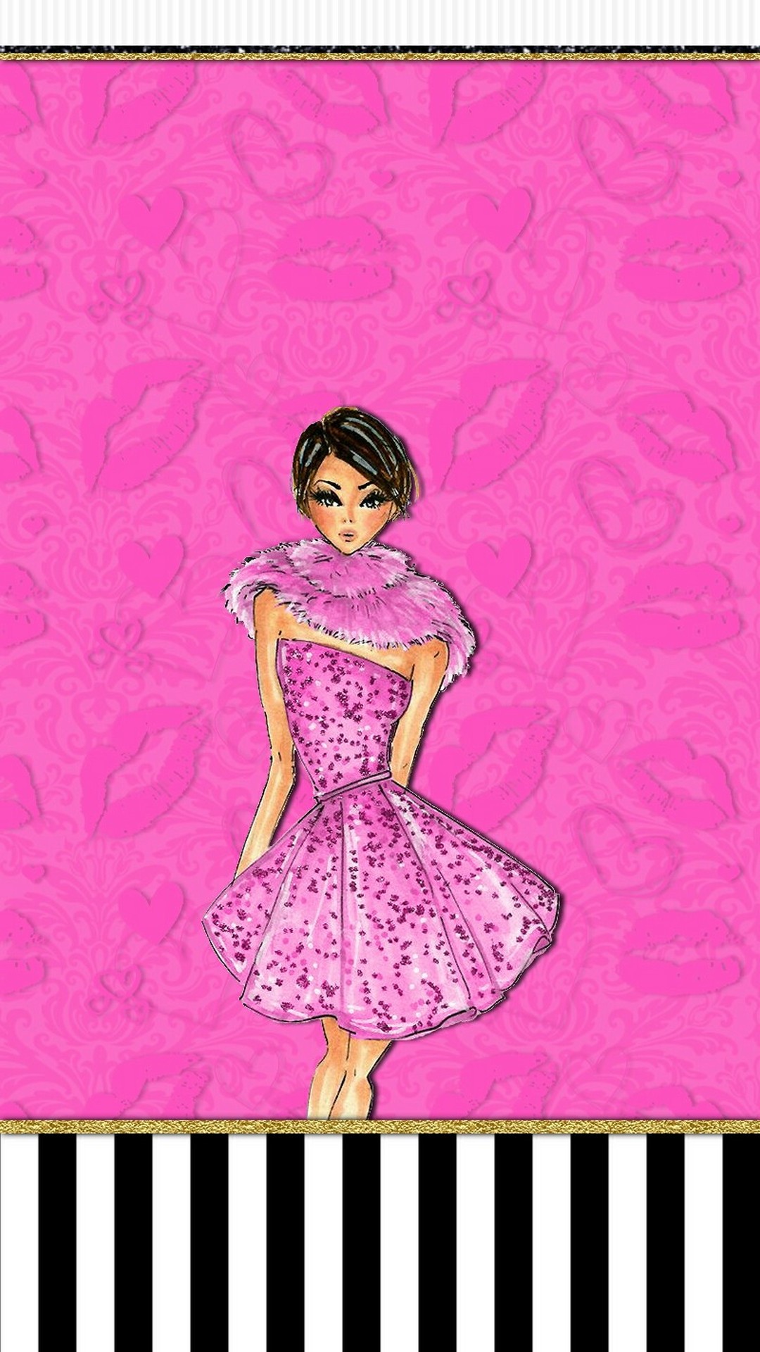 Pink Girly Wallpaper Android with HD resolution 1080x1920