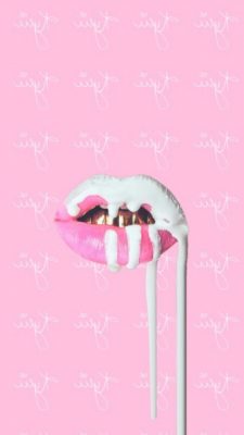 Pink Lip Android Wallpaper