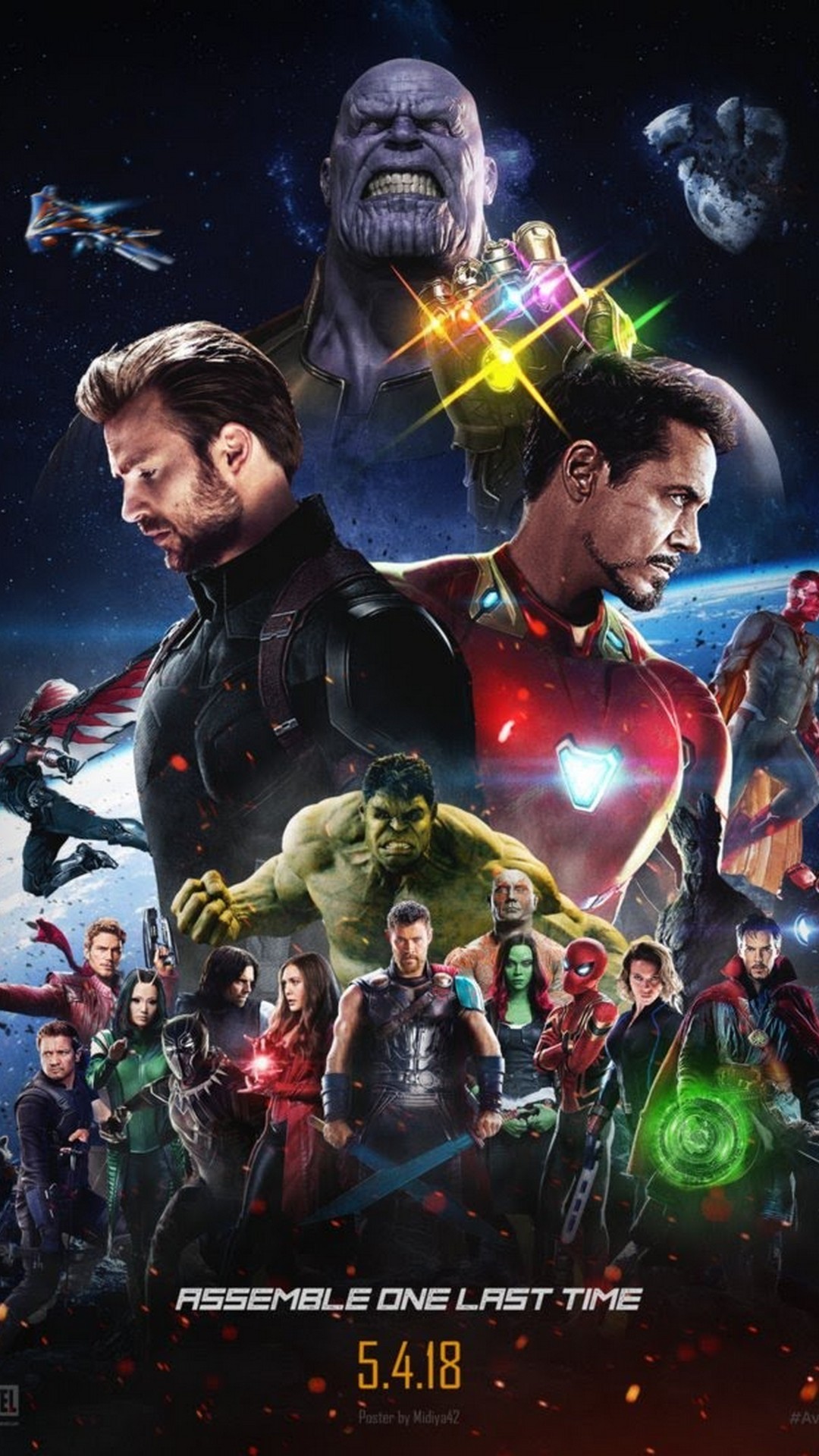 Avengers 3 Wallpaper Android with HD resolution 1080x1920
