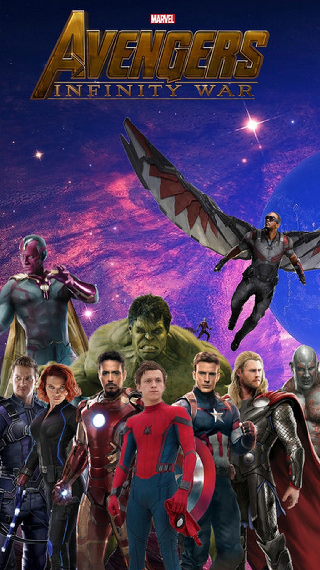 Avengers Infinity War Characters Android Wallpaper with HD resolution 1080x1920