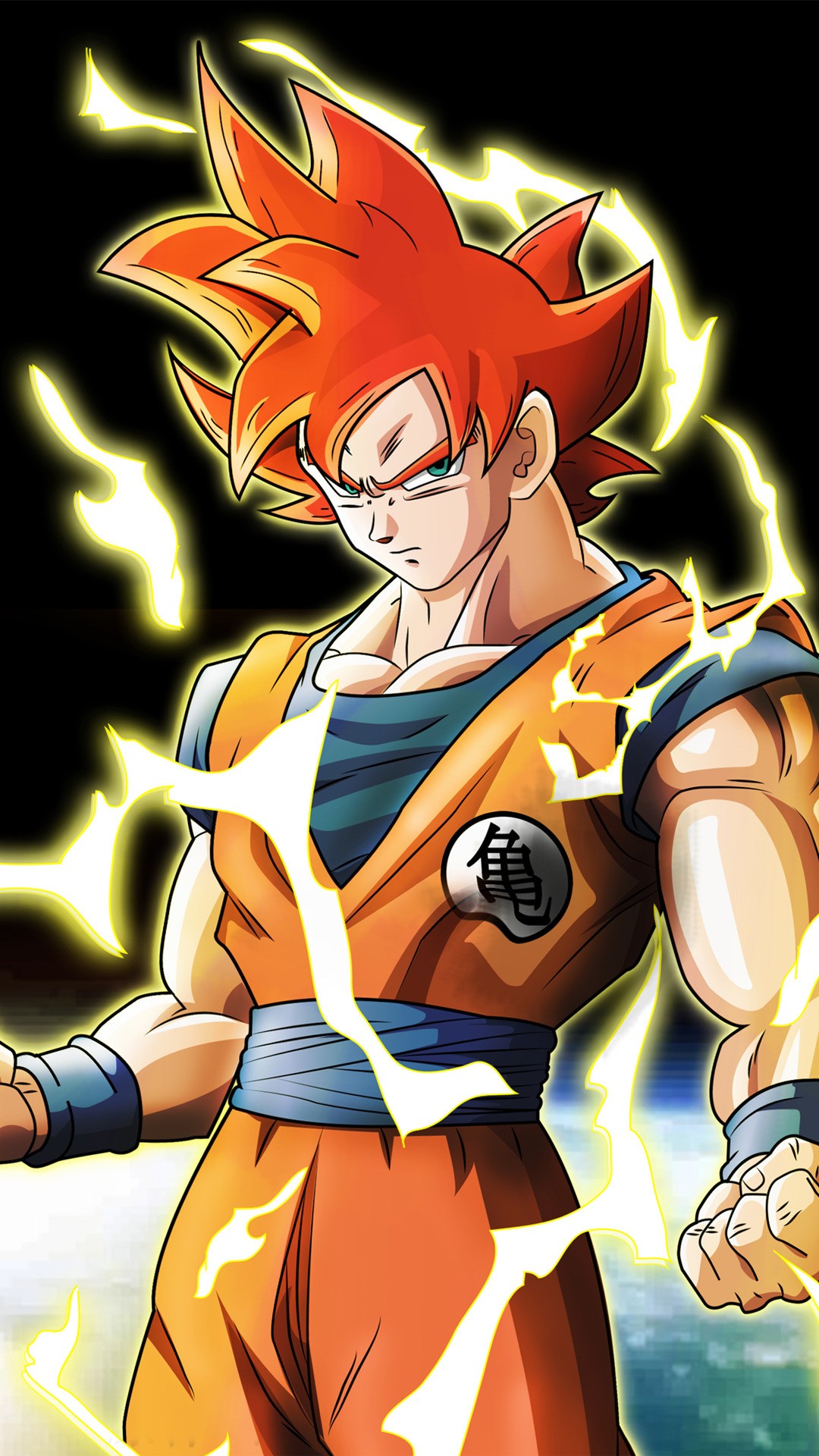 Goku Super Saiyan God HD Wallpapers For Android with HD resolution 1080x1920