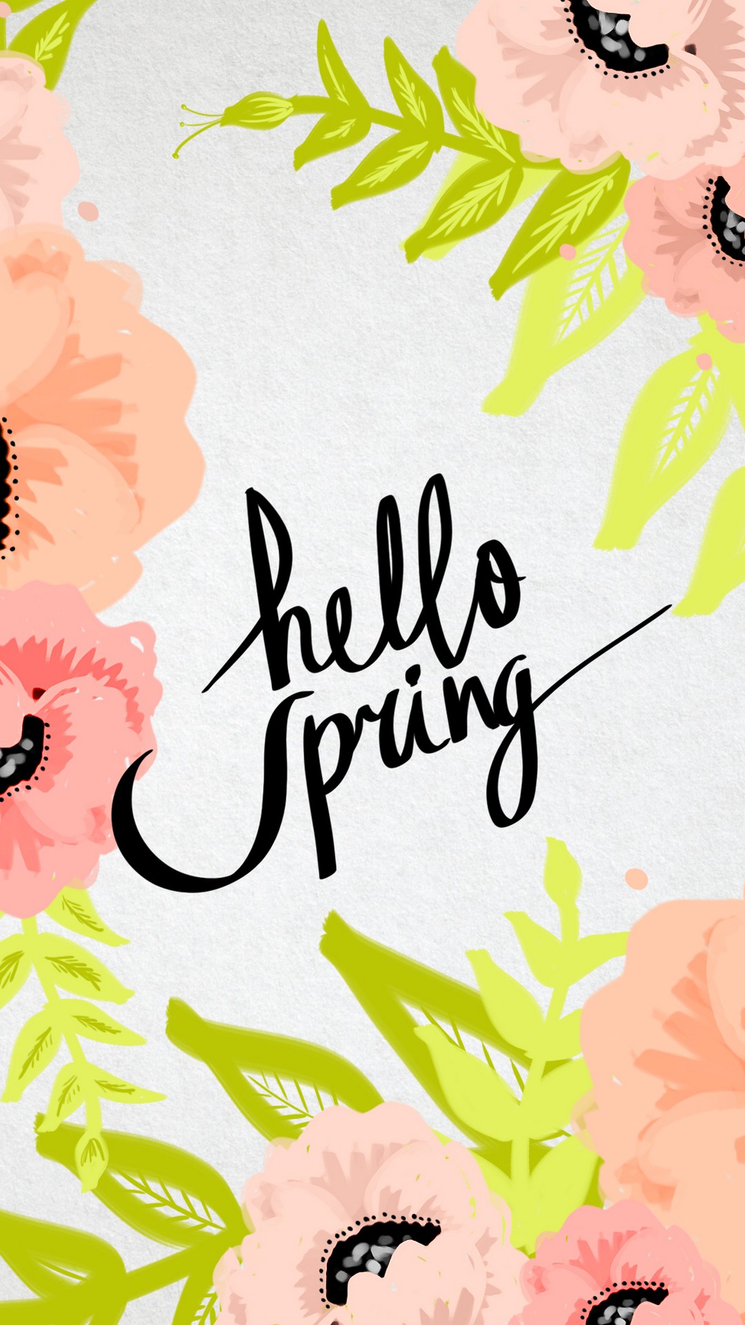 Hello Spring Android Wallpaper High Resolution 1080X1920