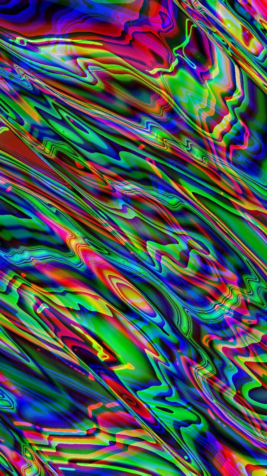 Trippy Colorful Android Wallpaper High Resolution 1080X1920