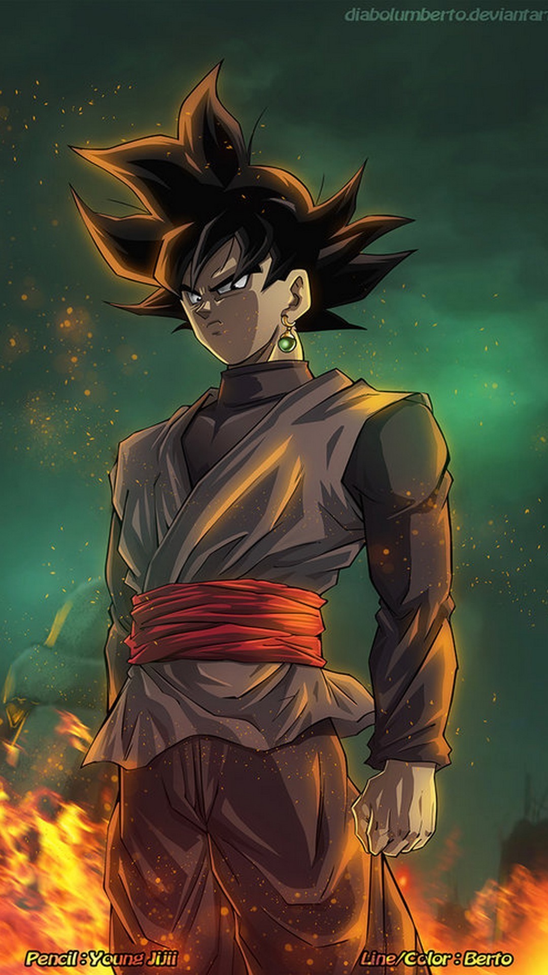 Wallpaper Android Black Goku with HD resolution 1080x1920