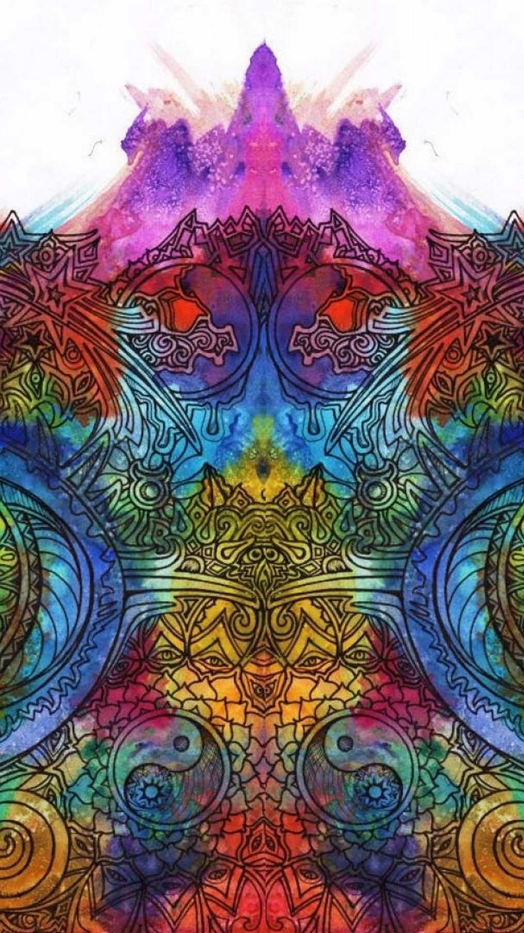 Wallpaper Psychedelic Art Android High Resolution 1080X1920