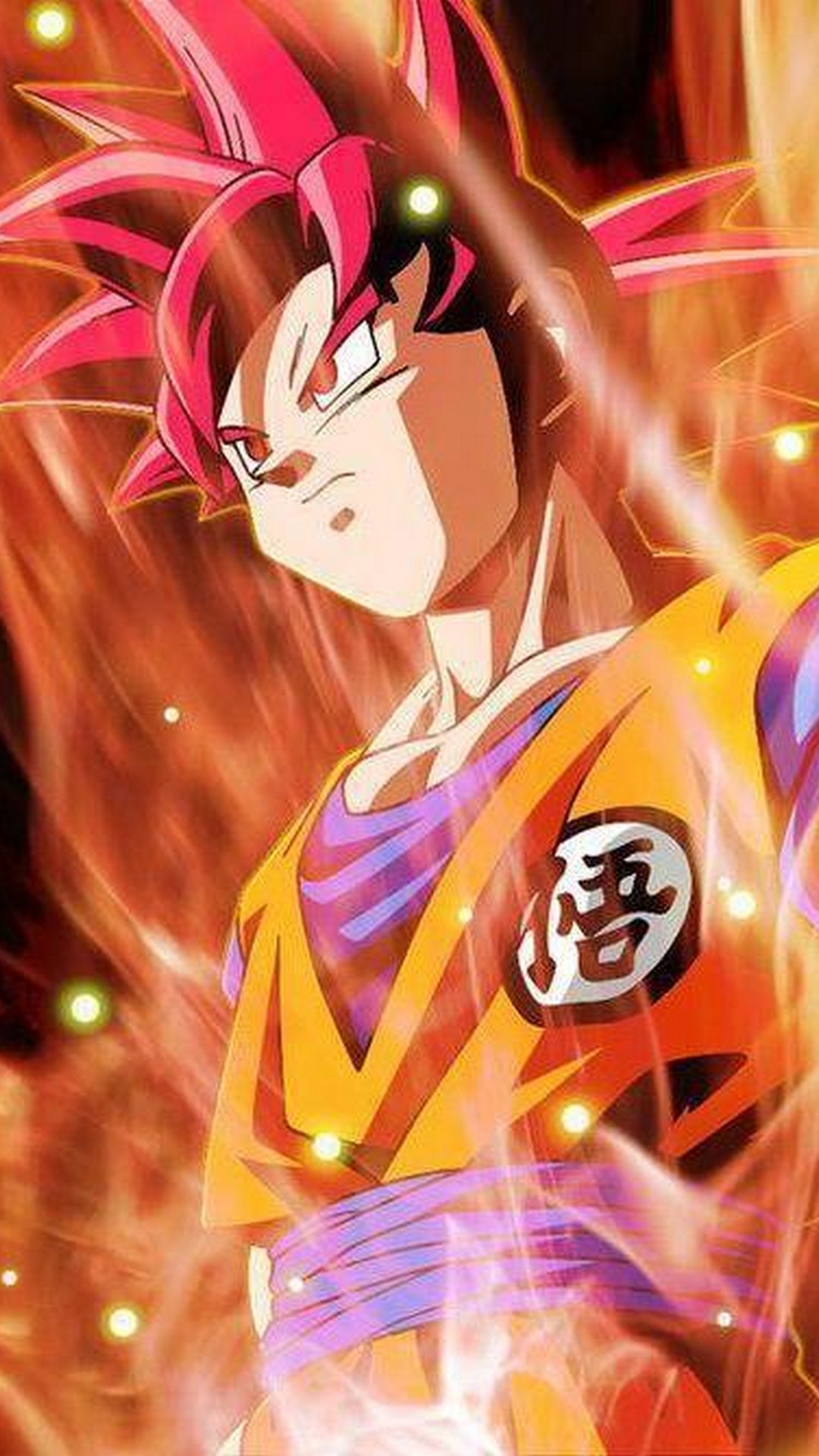Wallpapers Goku Super Saiyan God with HD resolution 1080x1920