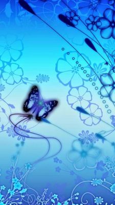 Android Wallpaper HD Blue Butterfly High Resolution 1080X1920