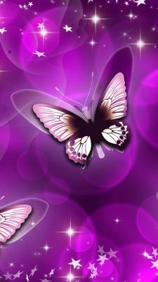 Android Wallpaper Purple Butterfly High Resolution 1080X1920
