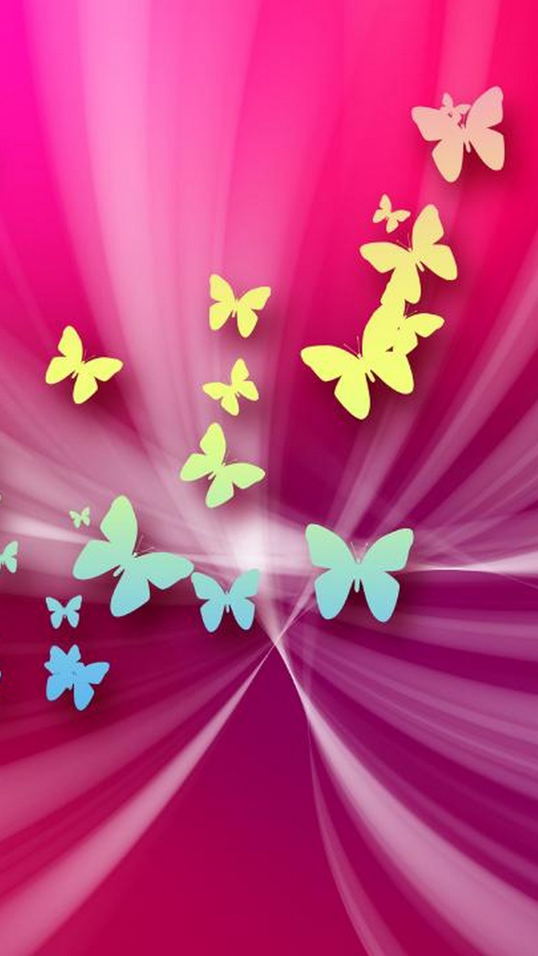 Pink Butterfly Backgrounds For Android with HD resolution 1080x1920