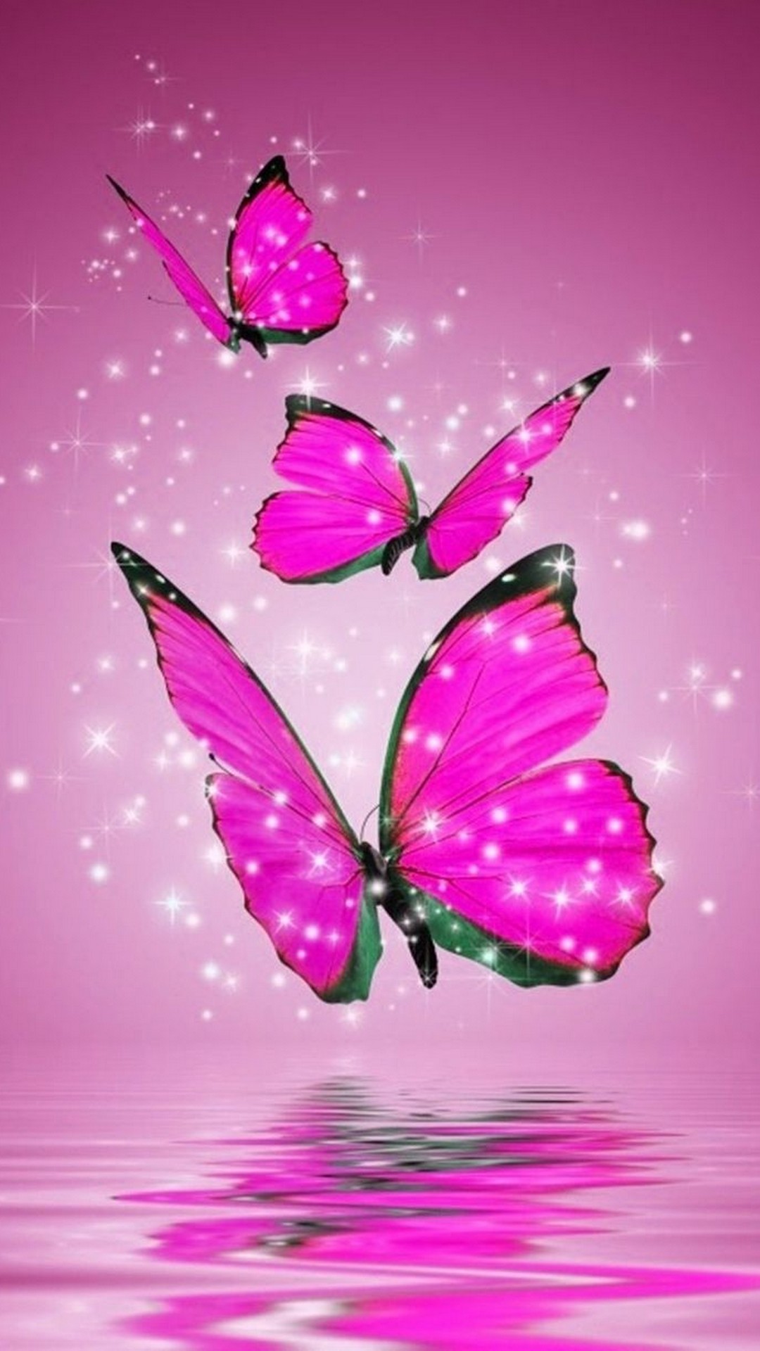 Pink Butterfly HD Wallpapers For Android High Resolution 1080X1920