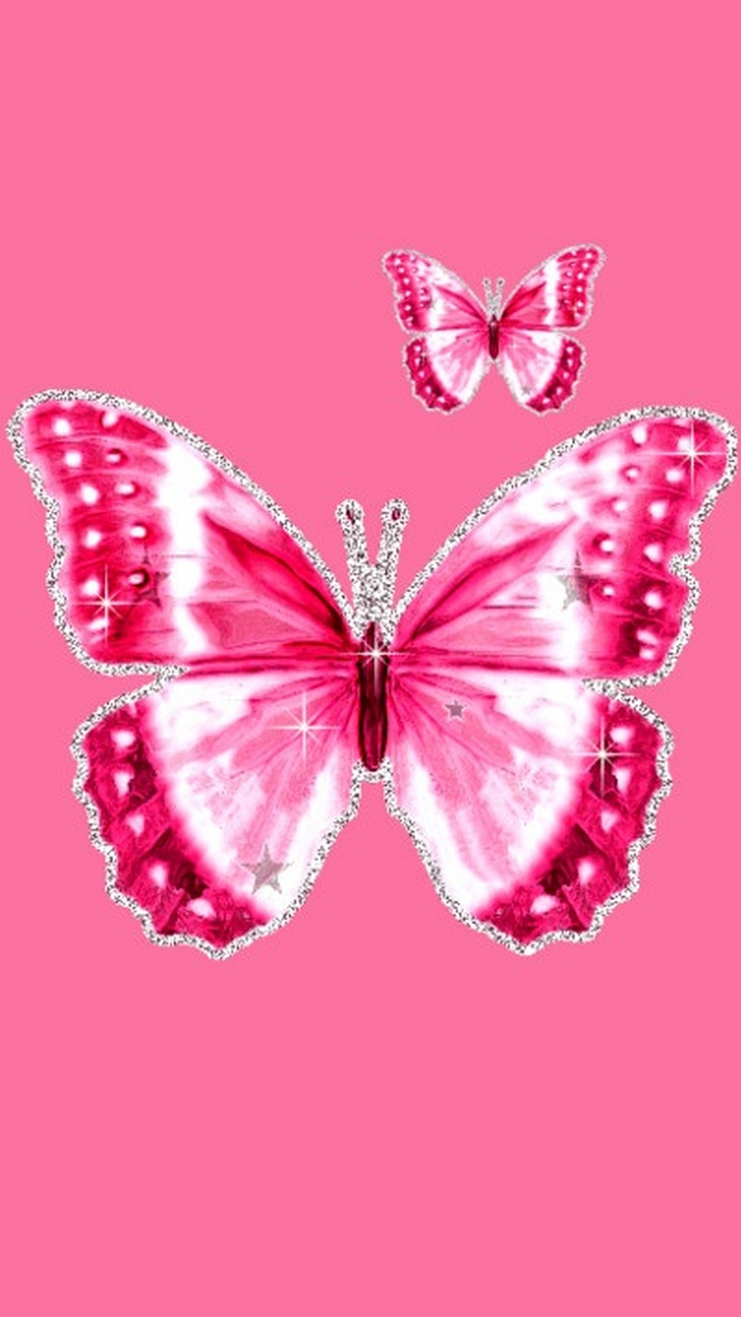 Wallpaper Pink Butterfly Android with HD resolution 1080x1920