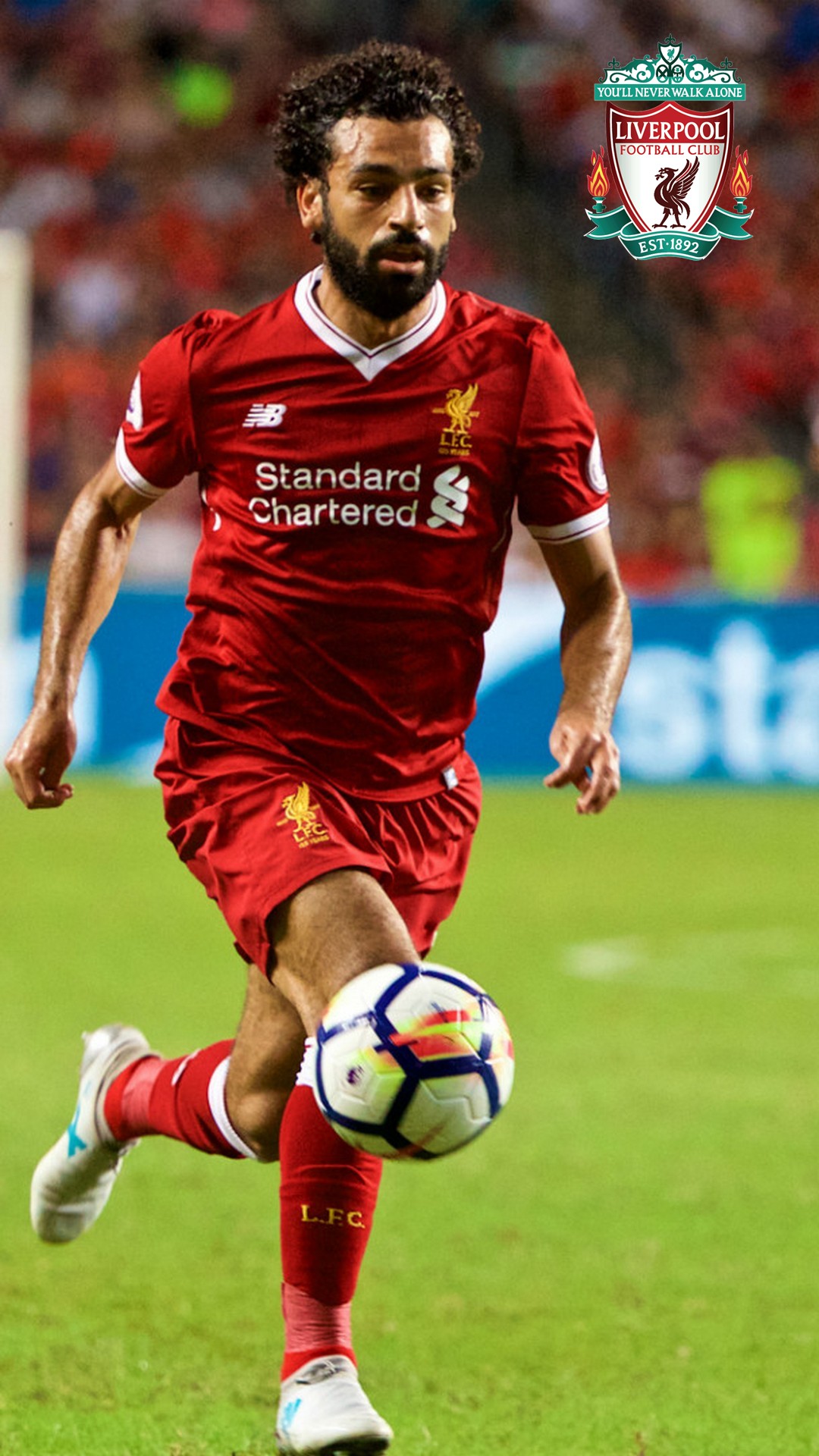 Android Wallpaper HD Mohamed Salah Liverpool with image resolution 1080x1920 pixel. You can make this wallpaper for your Android backgrounds, Tablet, Smartphones Screensavers and Mobile Phone Lock Screen