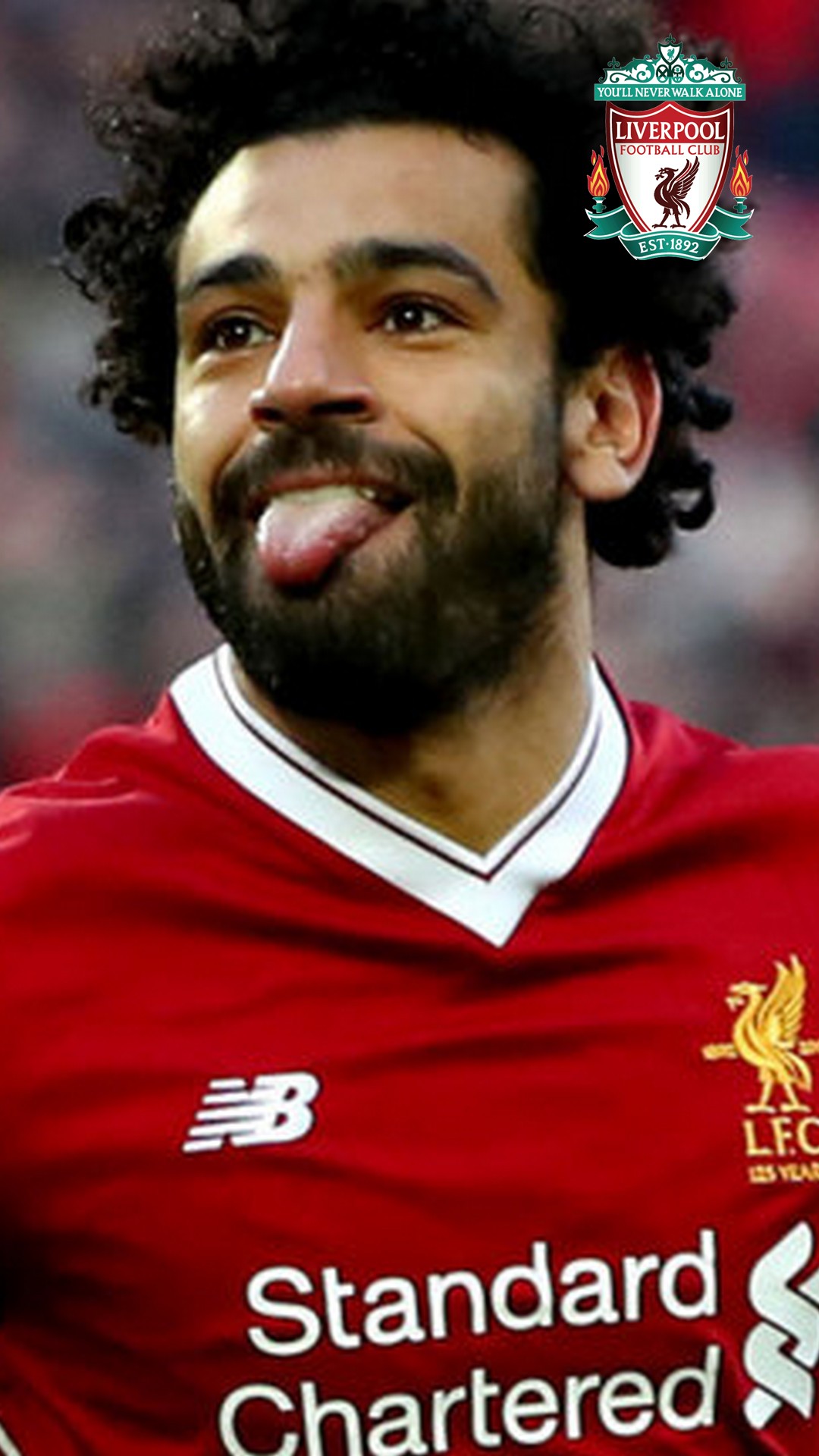 Android Wallpaper HD Salah Liverpool with image resolution 1080x1920 pixel. You can make this wallpaper for your Android backgrounds, Tablet, Smartphones Screensavers and Mobile Phone Lock Screen