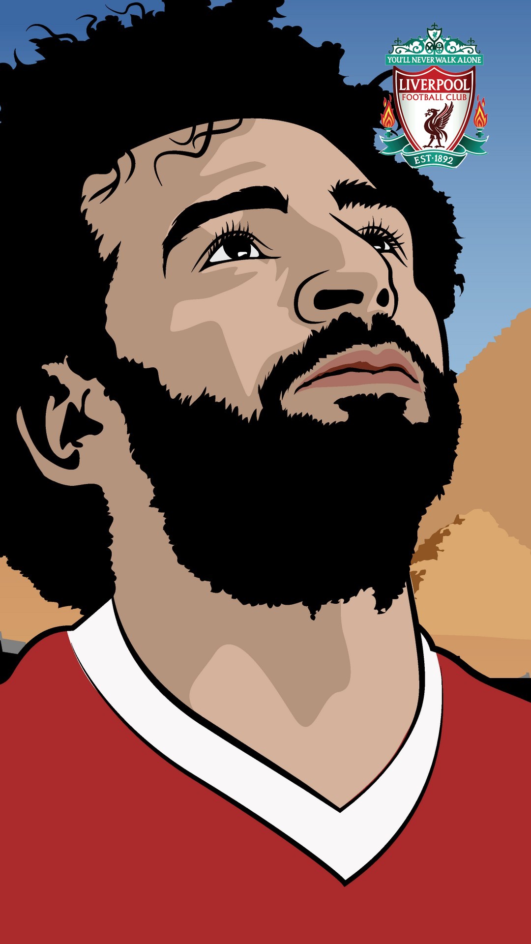 Android Wallpaper Mo Salah with image resolution 1080x1920 pixel. You can make this wallpaper for your Android backgrounds, Tablet, Smartphones Screensavers and Mobile Phone Lock Screen