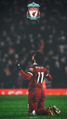 Liverpool Mohamed Salah Android Wallpaper with resolution 1080X1920 pixel. You can make this wallpaper for your Android backgrounds, Tablet, Smartphones Screensavers and Mobile Phone Lock Screen