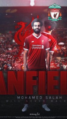 Mohamed Salah Liverpool Android Wallpaper with resolution 1080X1920 pixel. You can make this wallpaper for your Android backgrounds, Tablet, Smartphones Screensavers and Mobile Phone Lock Screen