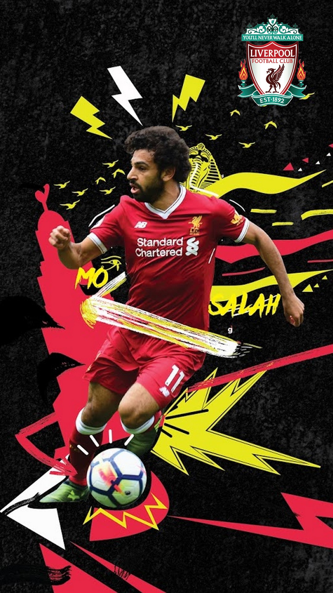 Mohamed Salah Pictures Wallpaper Android with image resolution 1080x1920 pixel. You can make this wallpaper for your Android backgrounds, Tablet, Smartphones Screensavers and Mobile Phone Lock Screen