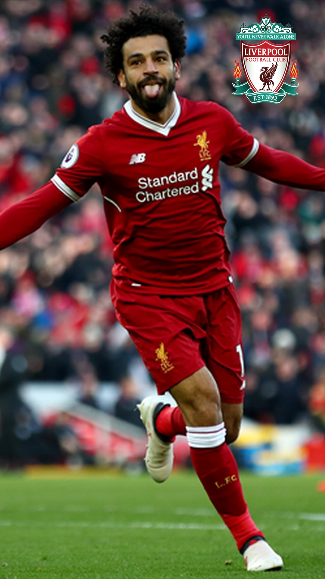 Salah Liverpool Wallpaper For Android with image resolution 1080x1920 pixel. You can make this wallpaper for your Android backgrounds, Tablet, Smartphones Screensavers and Mobile Phone Lock Screen