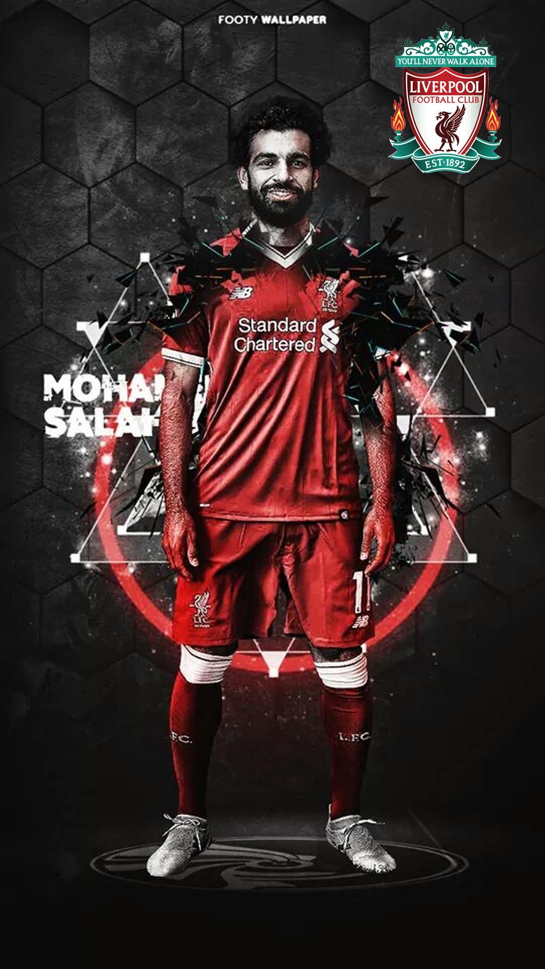 Wallpaper Android Mohamed Salah with resolution 1080X1920 pixel. You can make this wallpaper for your Android backgrounds, Tablet, Smartphones Screensavers and Mobile Phone Lock Screen