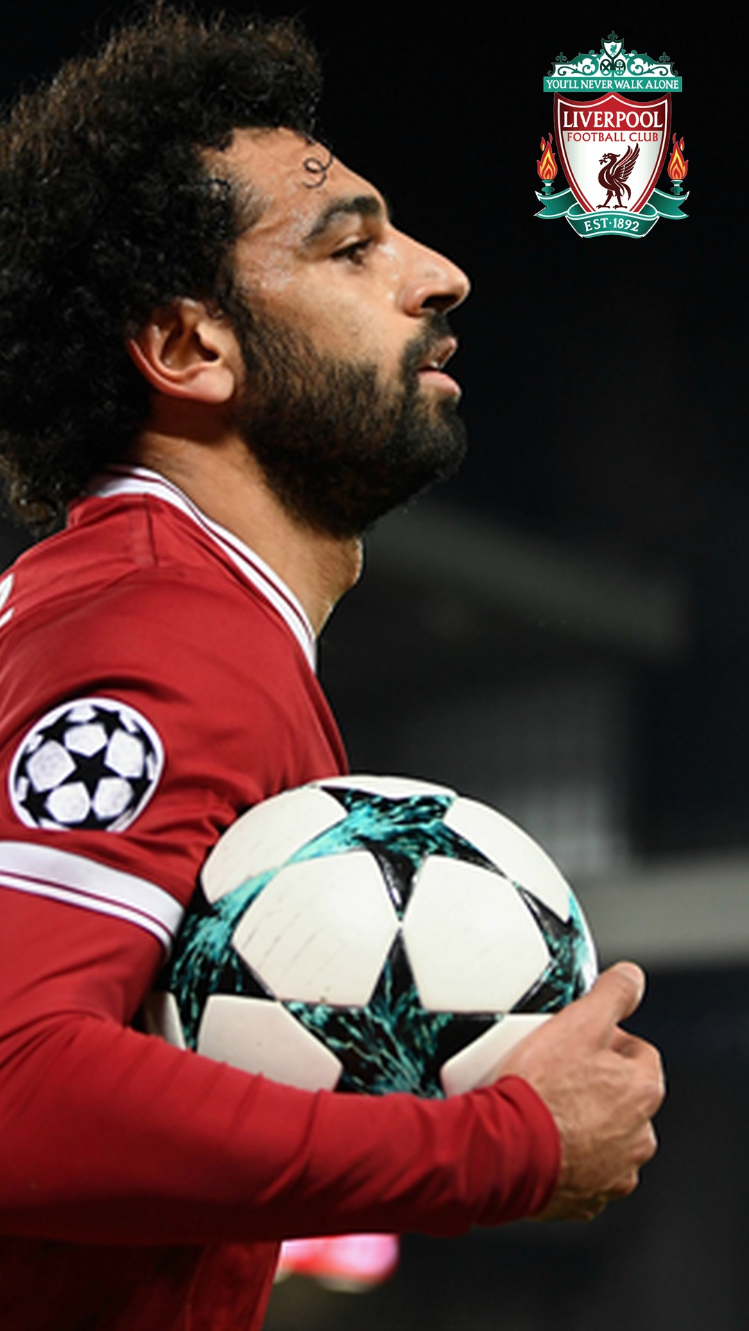 Wallpaper Android Salah Liverpool with image resolution 1080x1920 pixel. You can make this wallpaper for your Android backgrounds, Tablet, Smartphones Screensavers and Mobile Phone Lock Screen