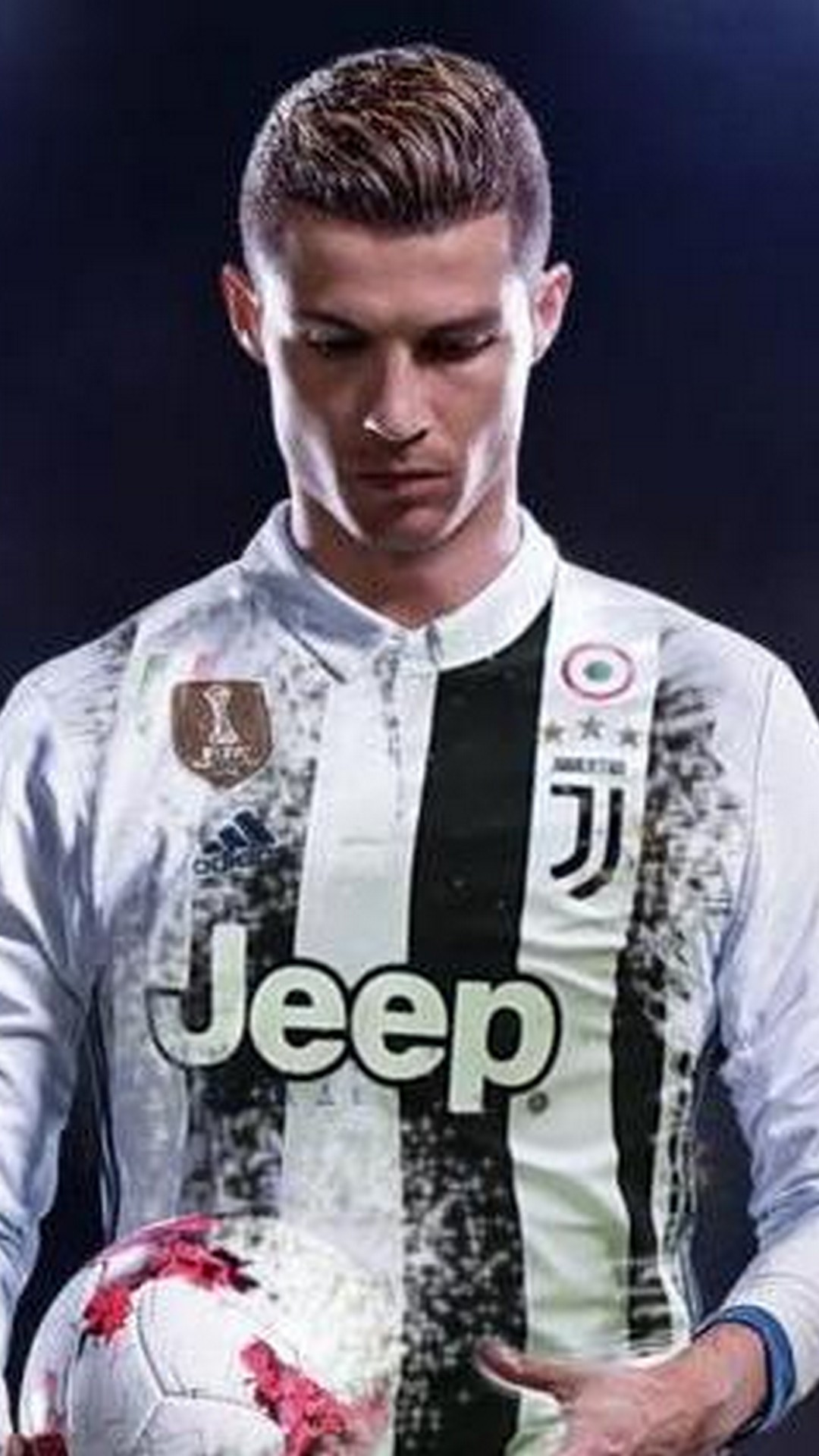 Android Wallpaper Cristiano Ronaldo Juventus with resolution 1080X1920 pixel. You can make this wallpaper for your Android backgrounds, Tablet, Smartphones Screensavers and Mobile Phone Lock Screen