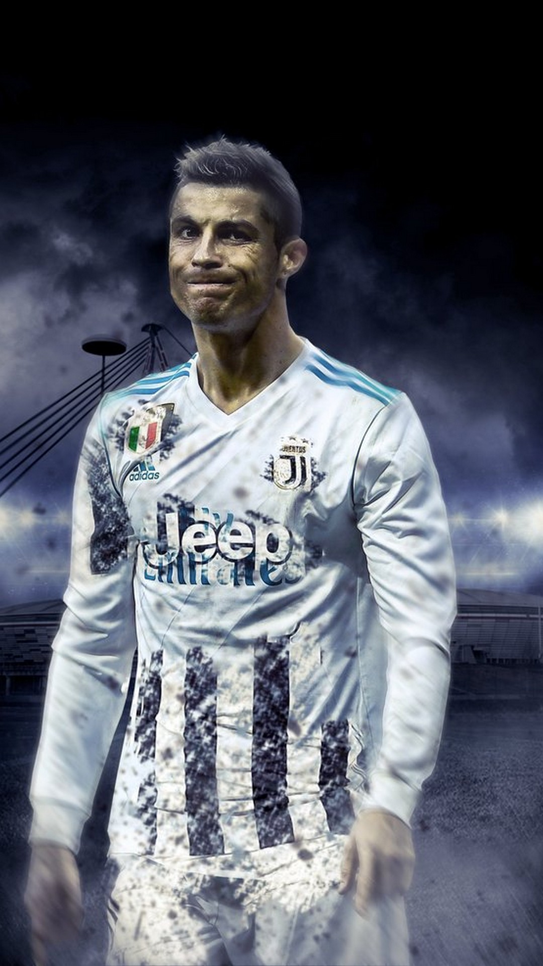 CR7 Juventus Android Wallpaper with image resolution 1080x1920 pixel. You can make this wallpaper for your Android backgrounds, Tablet, Smartphones Screensavers and Mobile Phone Lock Screen