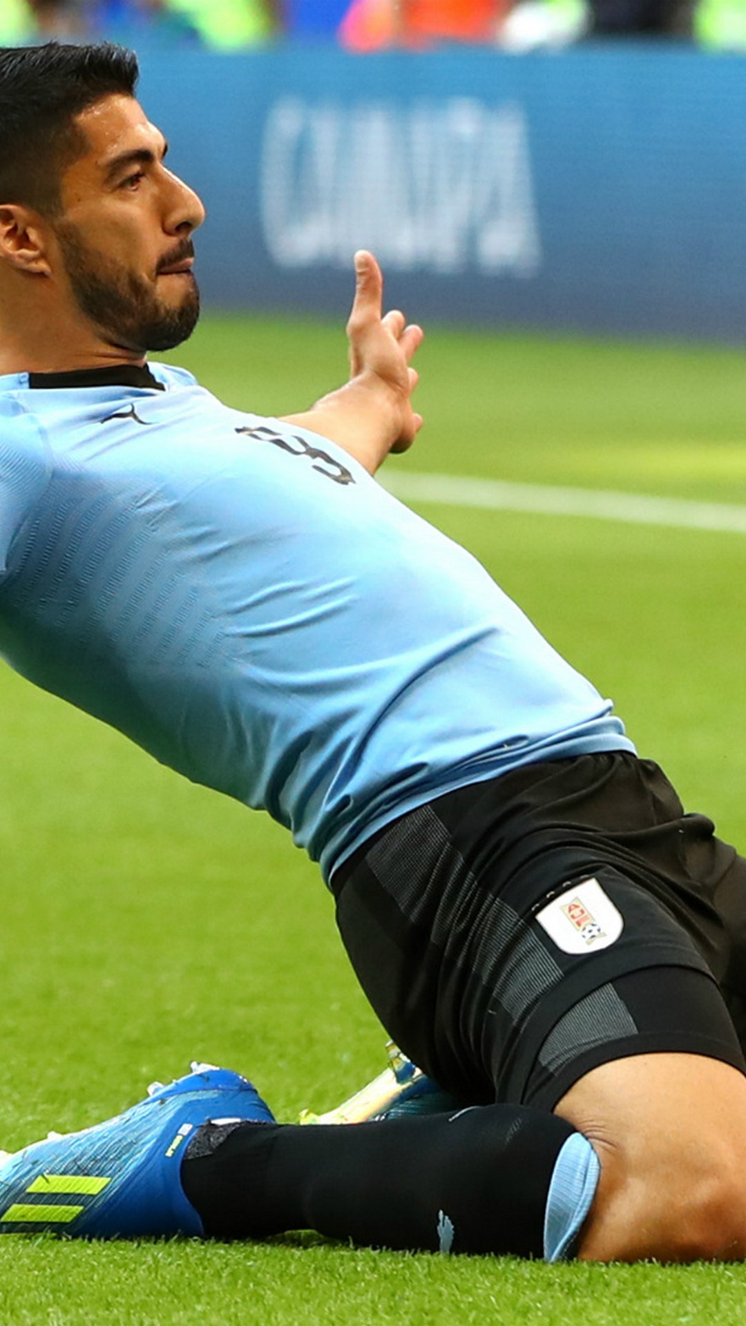 Luis Suarez Uruguay Android Wallpaper with image resolution 1080x1920 pixel. You can make this wallpaper for your Android backgrounds, Tablet, Smartphones Screensavers and Mobile Phone Lock Screen