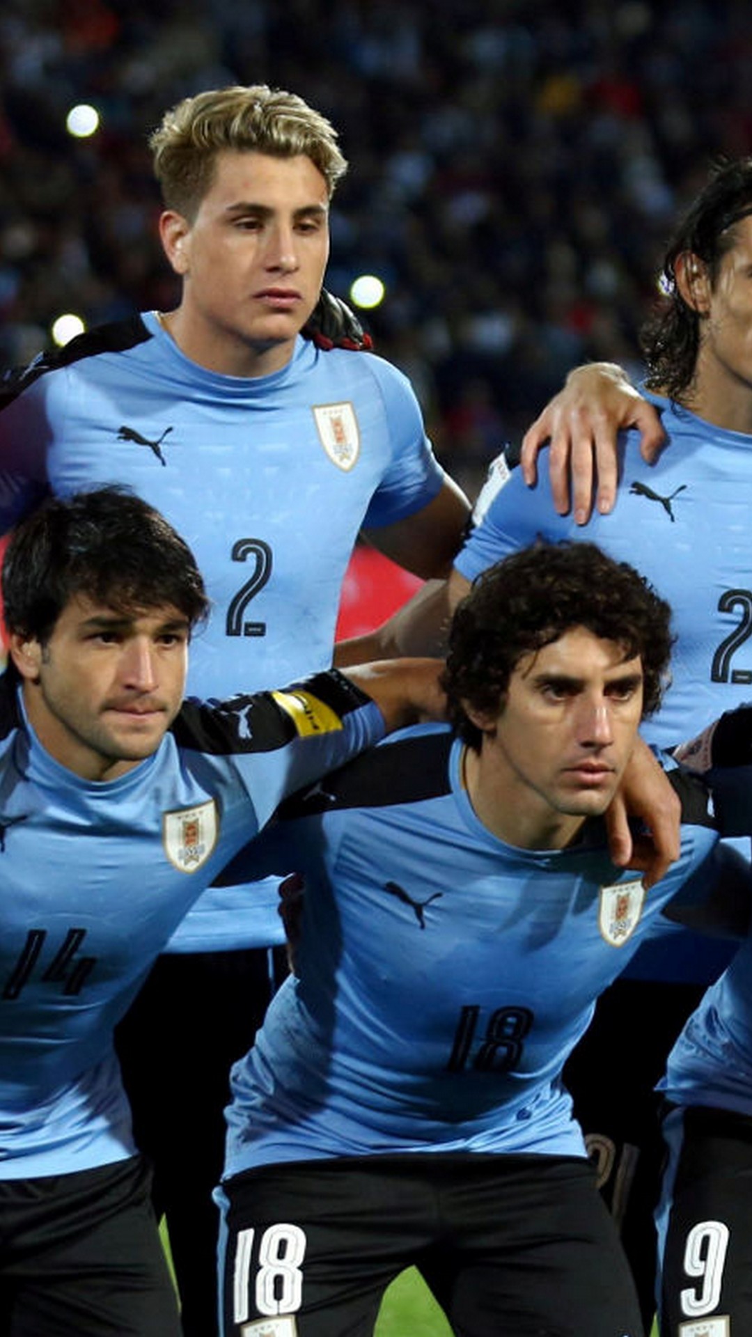 Uruguay National Team Wallpaper For Android with image resolution 1080x1920 pixel. You can make this wallpaper for your Android backgrounds, Tablet, Smartphones Screensavers and Mobile Phone Lock Screen