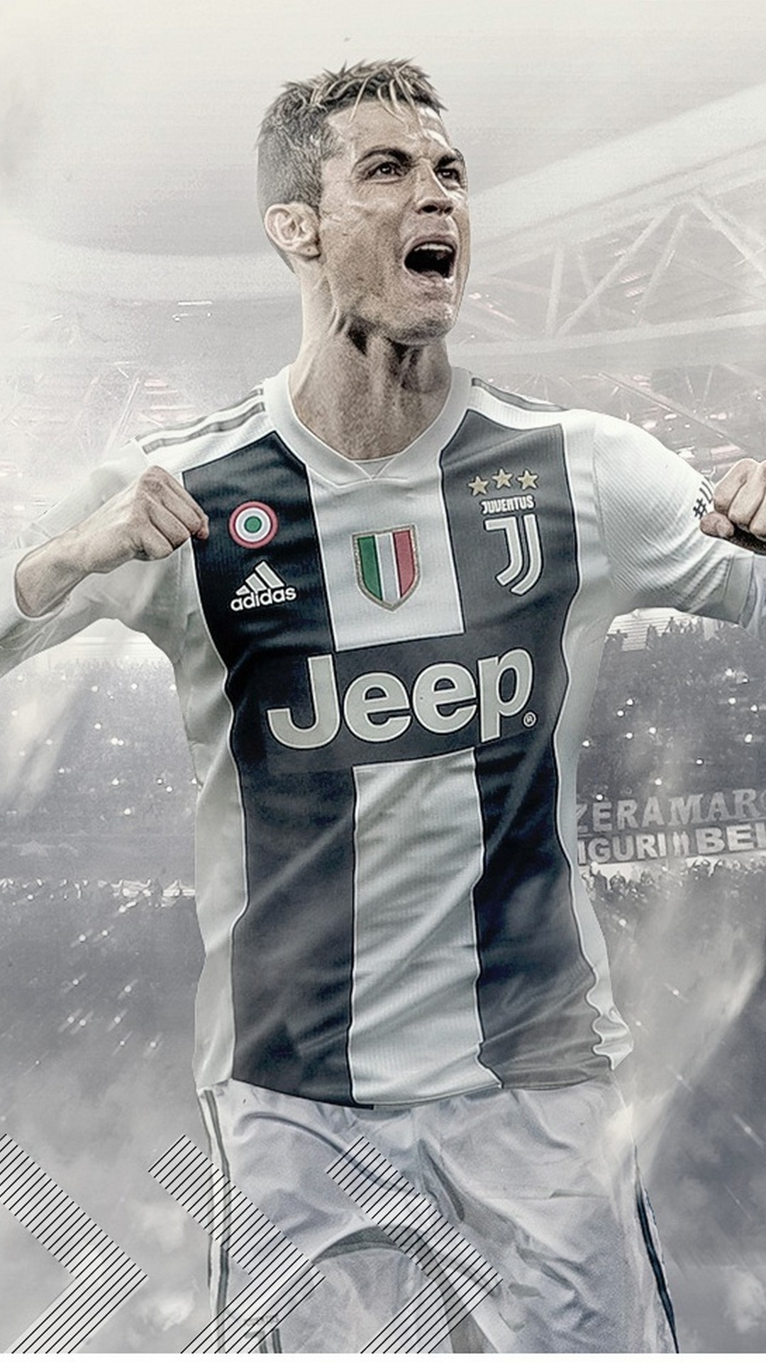 Wallpaper Android Cristiano Ronaldo Juventus with resolution 1080X1920 pixel. You can make this wallpaper for your Android backgrounds, Tablet, Smartphones Screensavers and Mobile Phone Lock Screen