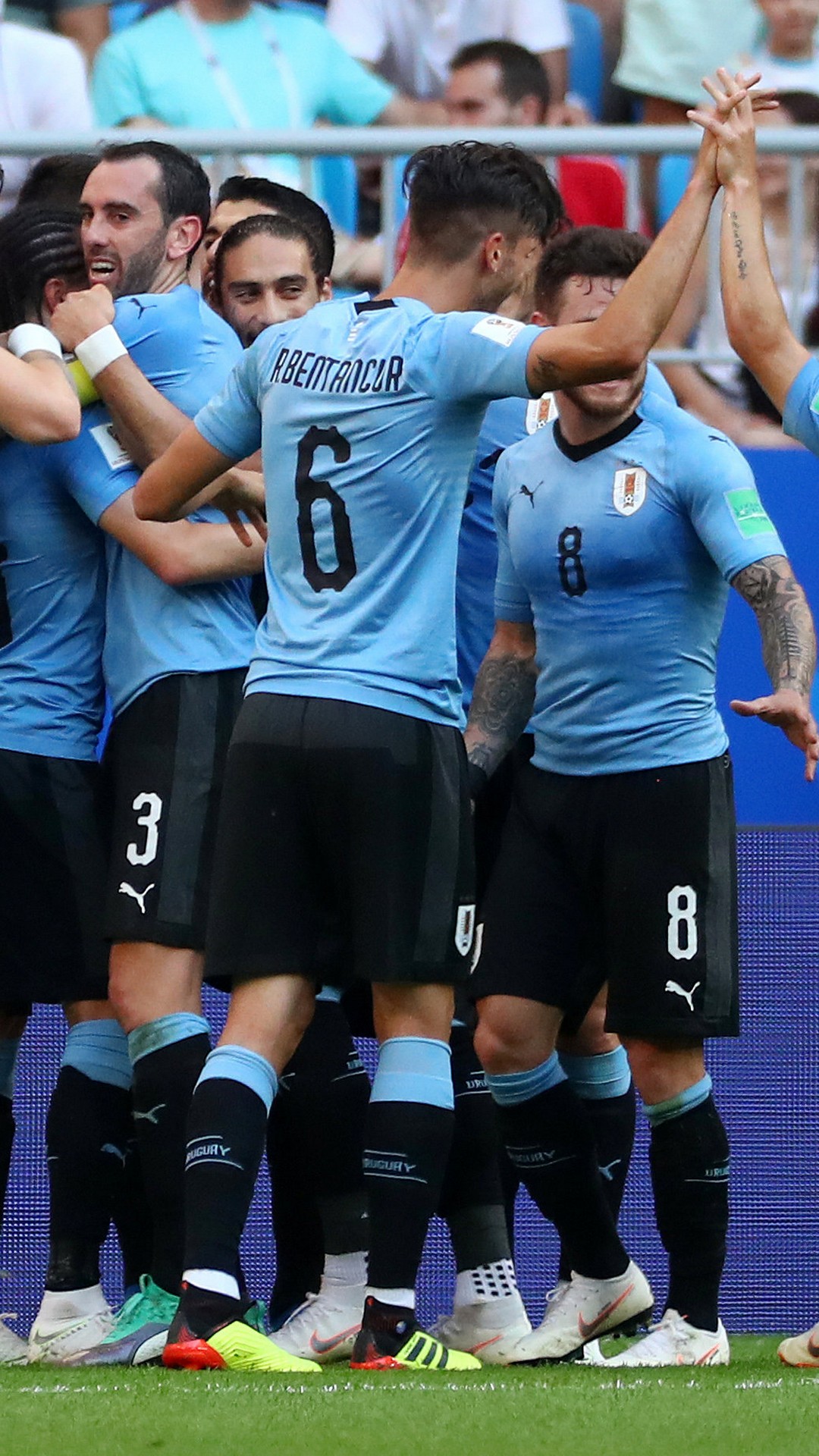 Wallpaper Uruguay National Team Android with image resolution 1080x1920 pixel. You can make this wallpaper for your Android backgrounds, Tablet, Smartphones Screensavers and Mobile Phone Lock Screen