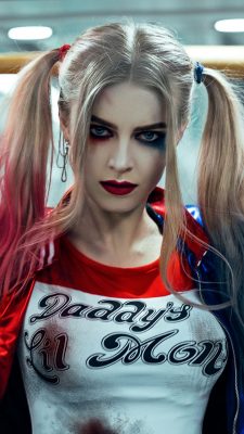 Wallpaper Harley Quinn Makeup Android with resolution 1080X1920 pixel. You can make this wallpaper for your Android backgrounds, Tablet, Smartphones Screensavers and Mobile Phone Lock Screen