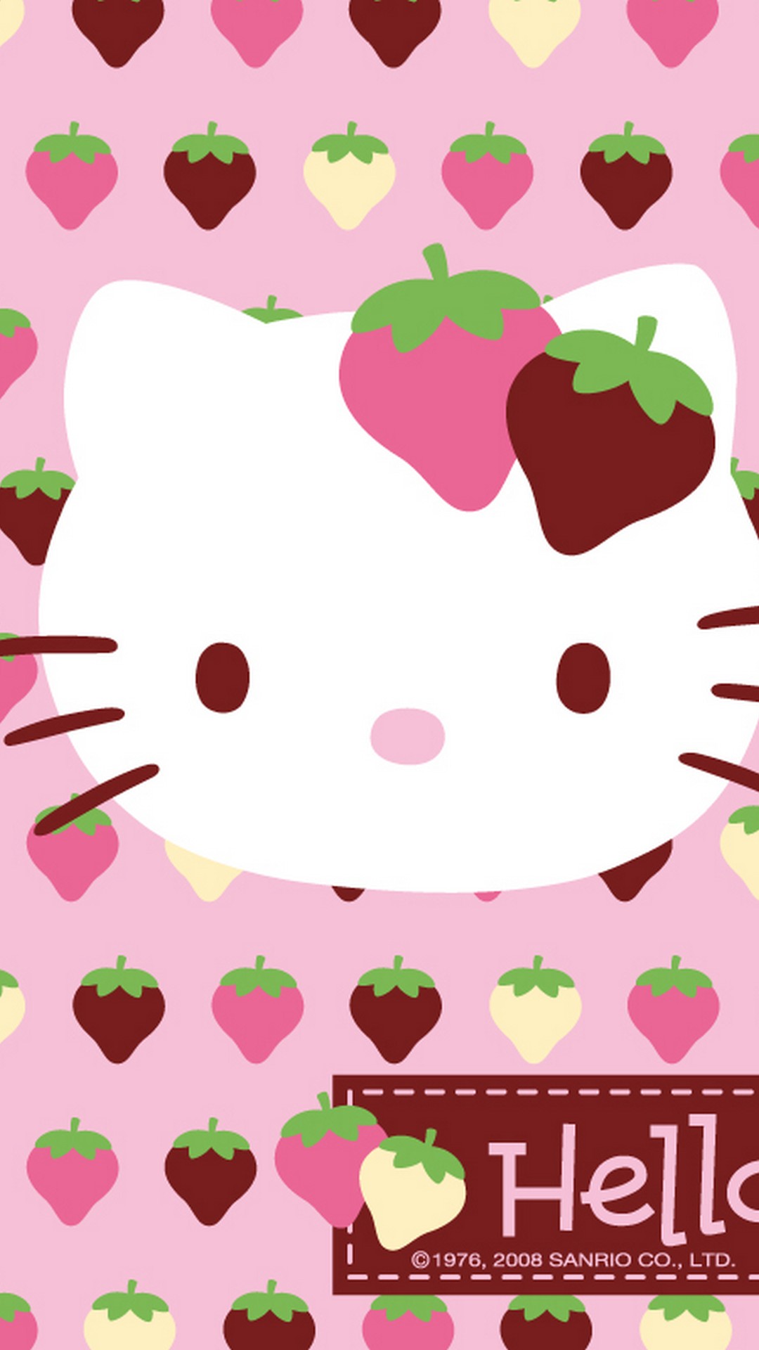 Wallpaper Hello Kitty Pictures Android with image resolution 1080x1920 pixel. You can make this wallpaper for your Android backgrounds, Tablet, Smartphones Screensavers and Mobile Phone Lock Screen