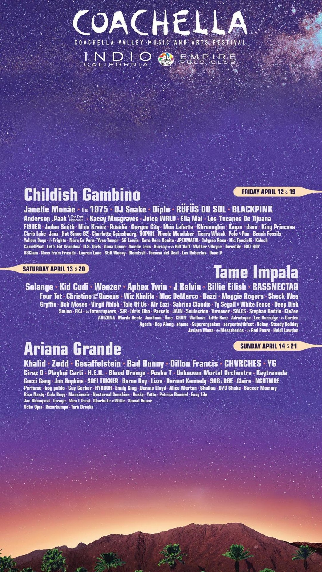 Android Wallpaper Coachella 2019 with high-resolution 1080x1920 pixel. You can use this wallpaper for your Android backgrounds, Tablet, Samsung Screensavers, Mobile Phone Lock Screen and another Smartphones device