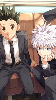 Gon And Killua Android Wallpaper With high-resolution 1080X1920 pixel. You can use this wallpaper for your Android backgrounds, Tablet, Samsung Screensavers, Mobile Phone Lock Screen and another Smartphones device
